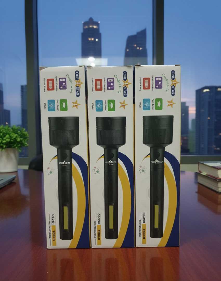 đĻ,One,Star,Rechargeable,Torch,Light,(Model:,OS-2091)