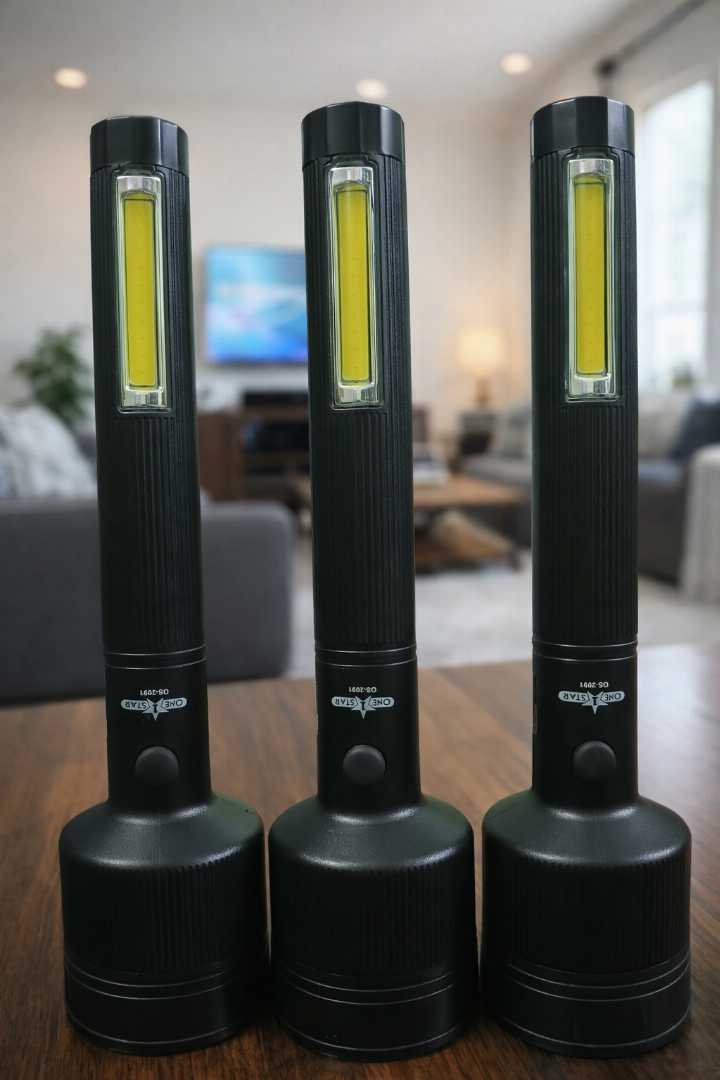 🔦,One,Star,Rechargeable,Torch,Light,(Model:,OS-2091)
